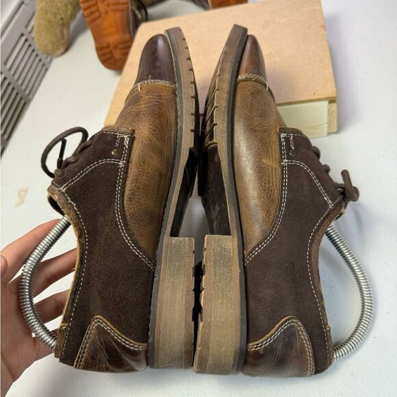 Bed Stu Men's Cap Toe Leather Oxford Shoes Size US 9.5 Factory Distressed - Picture 4 of 11